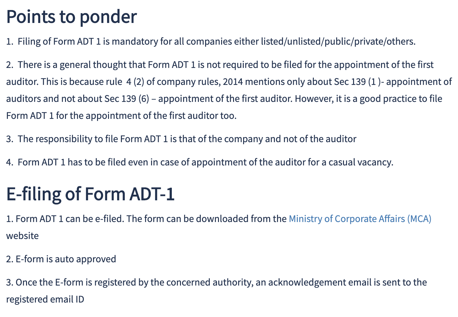 First Auditors Appointment In Private Limited Company