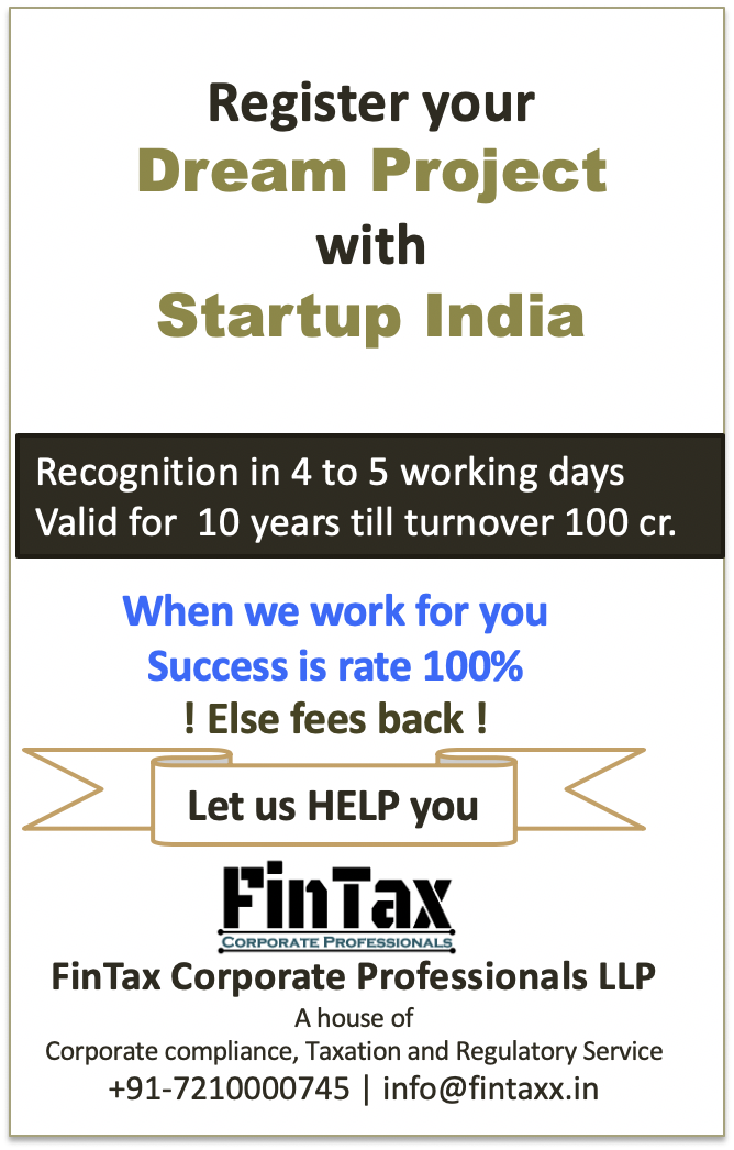 Startup India Registration Eligibility